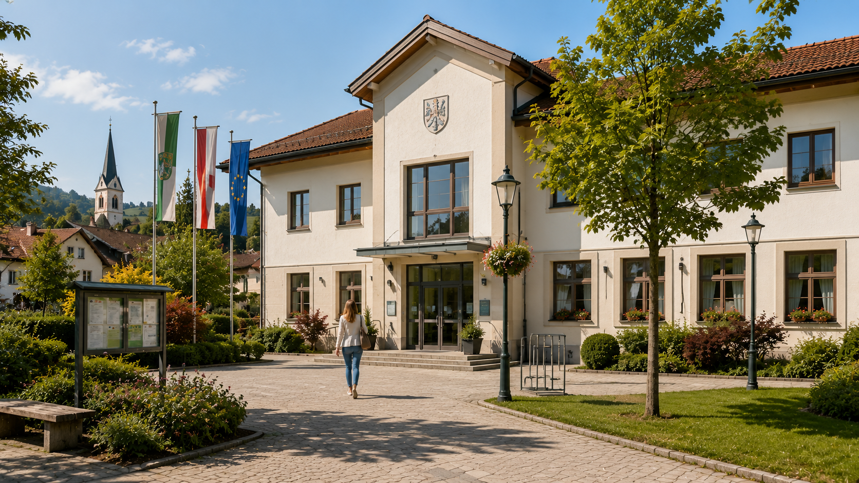 Ländliches Pflegeheim mit Garten